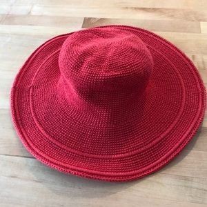 Lost river clothing cottontravel wide hat - red